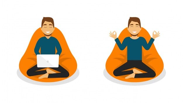 A person sitting comfortably on a cushion, eyes closed, hands resting gently in their lap, in a quiet, minimalist room with soft lighting, emphasizing the importance of creating a peaceful environment for mindfulness practice.