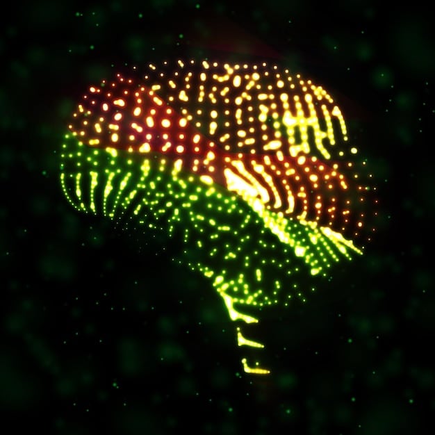 A close-up of a brain with pathways lighting up, symbolizing enhanced neural connections and the power of neuroplasticity through consistent mental imagery.
