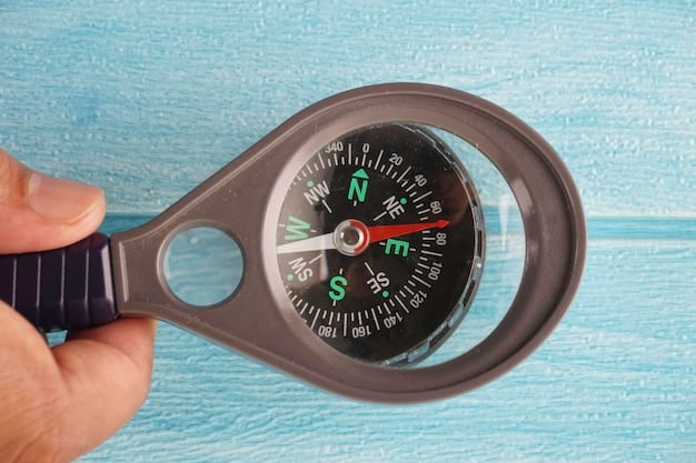 A close-up of a compass, pointing North, symbolizing guidance and direction.