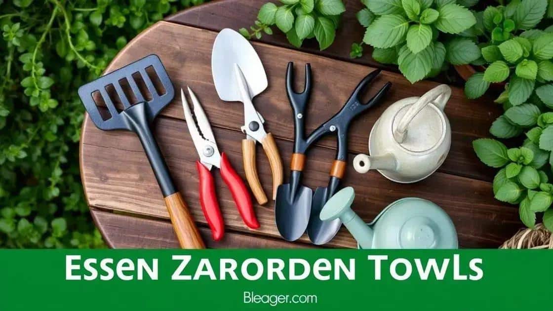 Essential tools for zen garden care