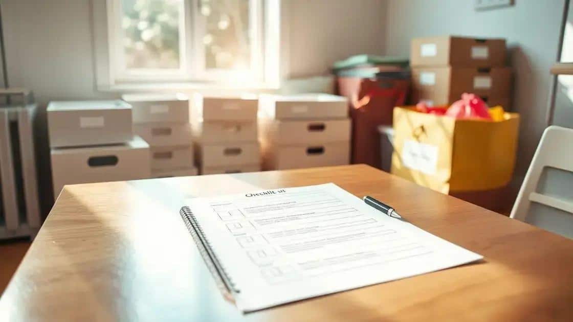 Steps to create your decluttering checklist
