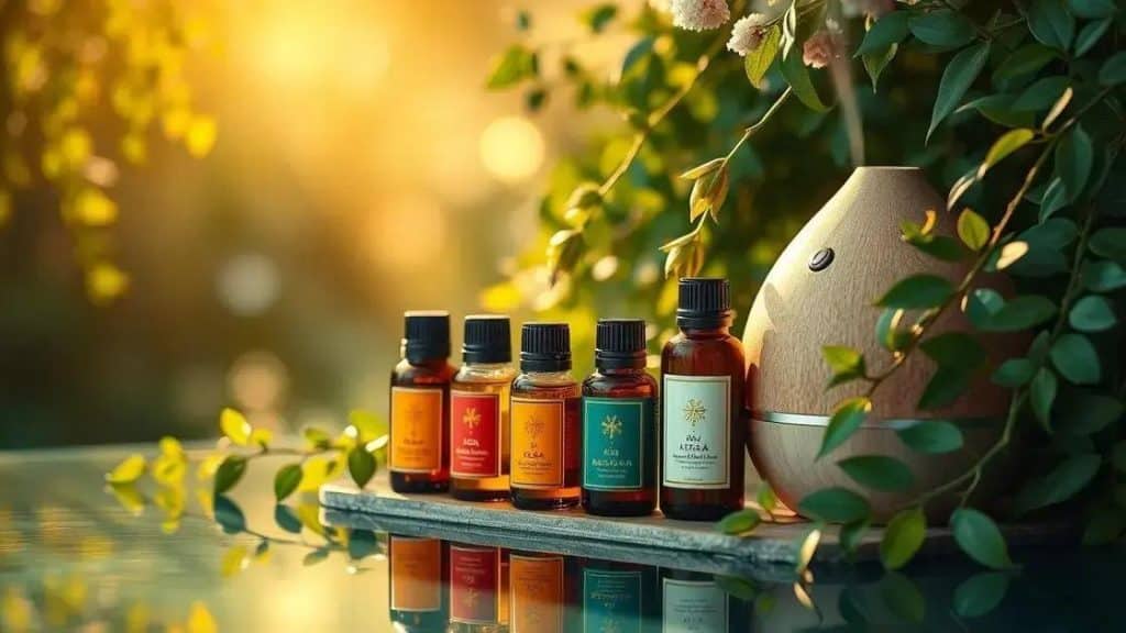 Stress-relieving aromatherapy oil blends for relaxation
