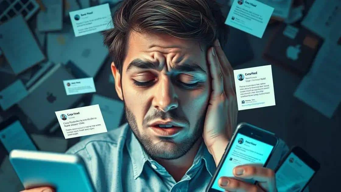 Effects of digital clutter on mental health