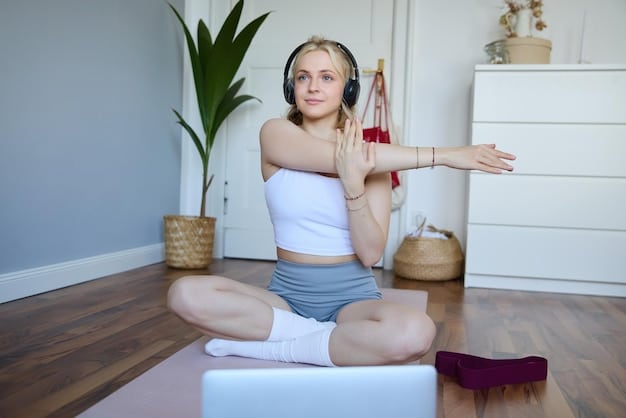 Energetic Yoga practitioner confidently holds Chair Pose, with engaged muscles and serene focus in sunlit studio, showcasing benefits for metabolism and strength, detailed muscle engagement..