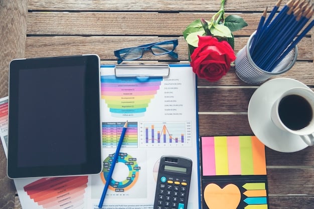A visually appealing image that conveys the process of budgeting, perhaps with a person organizing bills and expenses into categories using colorful charts and graphs.
