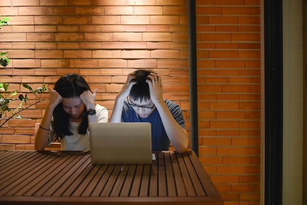 A split image showing one person looking stressed and overwhelmed at work (left) and another person looking calm and focused after a good night's sleep (right).