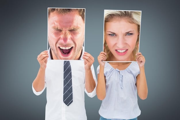 A split image showing two contrasting reactions to failure: on one side, a person is scolding themselves in front of a mirror, and on the other, a person is comforting themselves with a gentle hand on their chest.