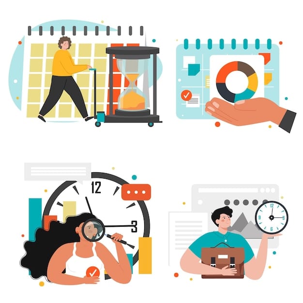 A visual representation of someone using a timer and a prioritized to-do list, demonstrating time management and task prioritization to prevent procrastination.