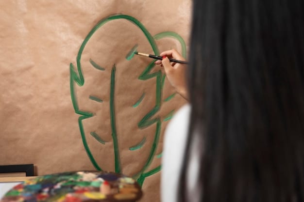 An artist working on a sculpture using only recycled materials, showcasing the use of constraints to drive creativity and ingenuity.