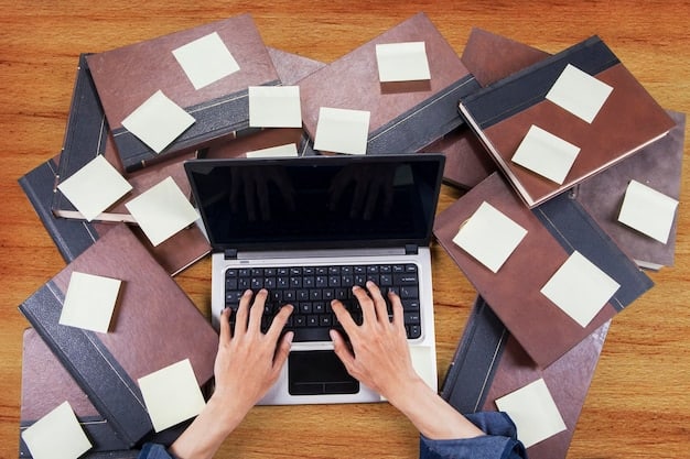 A person using a laptop with numerous open tabs, representing digital clutter, contrasted with a laptop showing a clean desktop and organized folders, symbolizing a decluttered digital workspace.