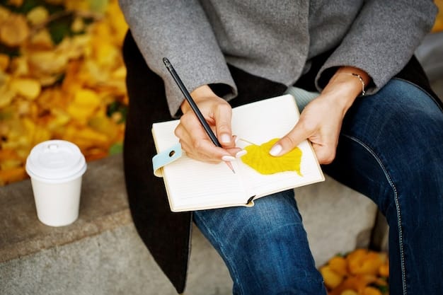 An open journal with a pen, showing a hand writing down expenses in a well-organized manner. The environment is peaceful and clutter-free, suggesting a mindful approach to budgeting.