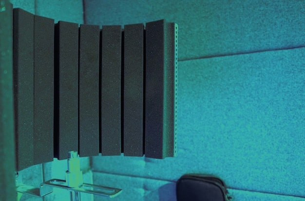 A close-up image of a soundproof room with thick walls and noise-canceling materials being tested, emphasizing the importance and effectiveness of creating a truly silent environment.
