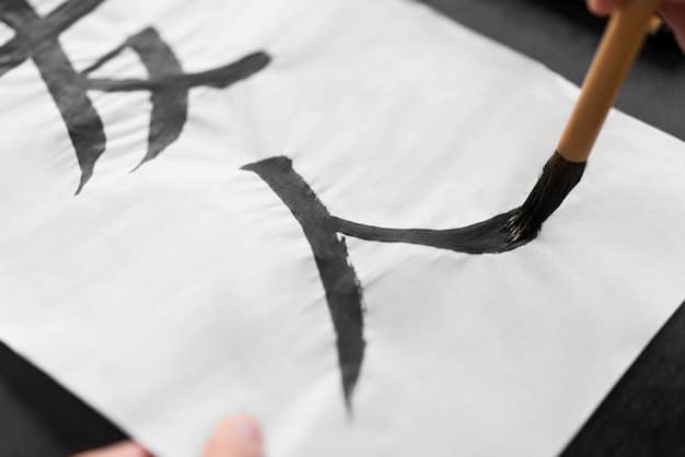 A series of diagrams illustrating the correct way to execute basic Zen calligraphy brushstrokes: vertical, horizontal, dot, and hook. Each stroke is shown with arrows indicating direction and pressure.