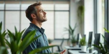 Mindful breathing techniques for stress management at work