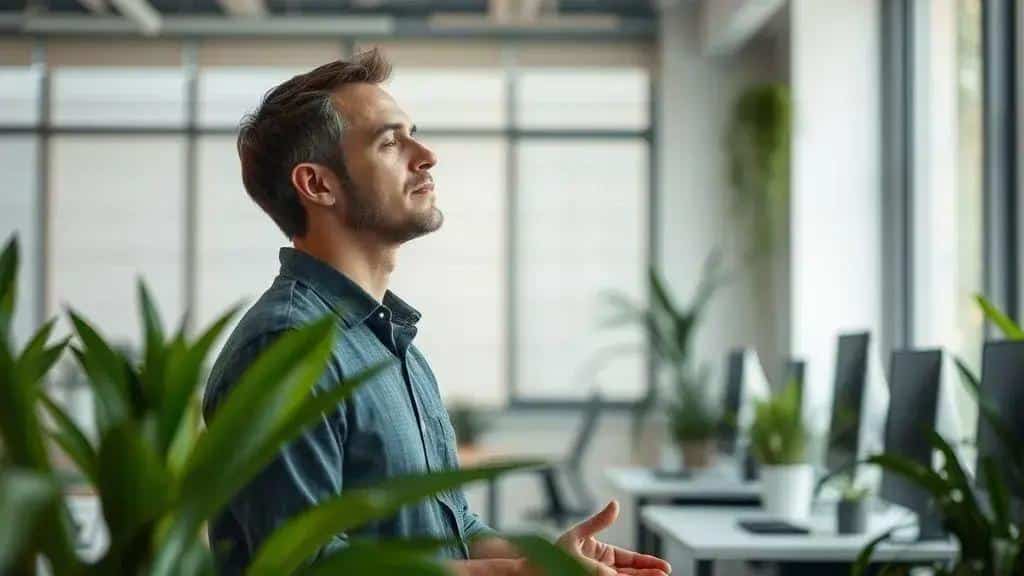 Mindful breathing techniques for stress management at work