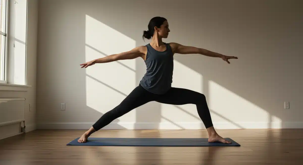 Dynamic yoga flow sequence for energy and focus