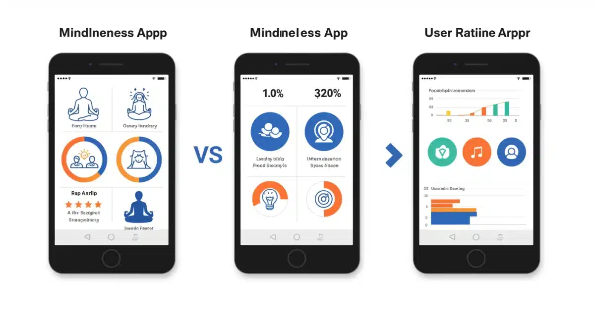 Infographic comparing features and pricing of top mindfulness apps