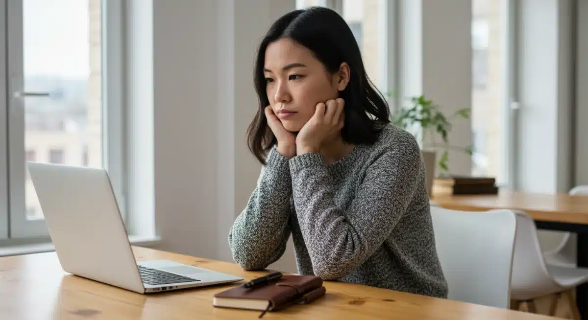 Individual engaged in self-reflection and personal development, key to emotional intelligence.