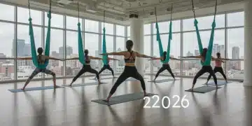 Diverse individuals practicing 2026 yoga trends for health and stress relief