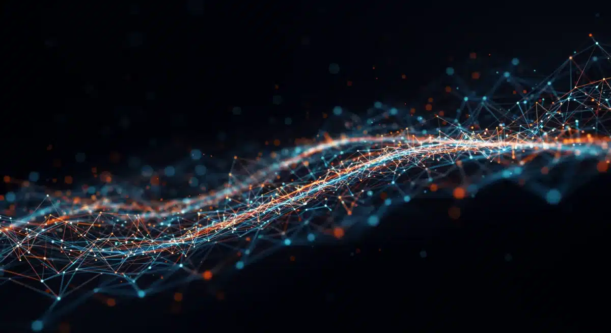 Digital illustration of interconnected glowing nodes, symbolizing the intricate and growing web of intentional human relationships.