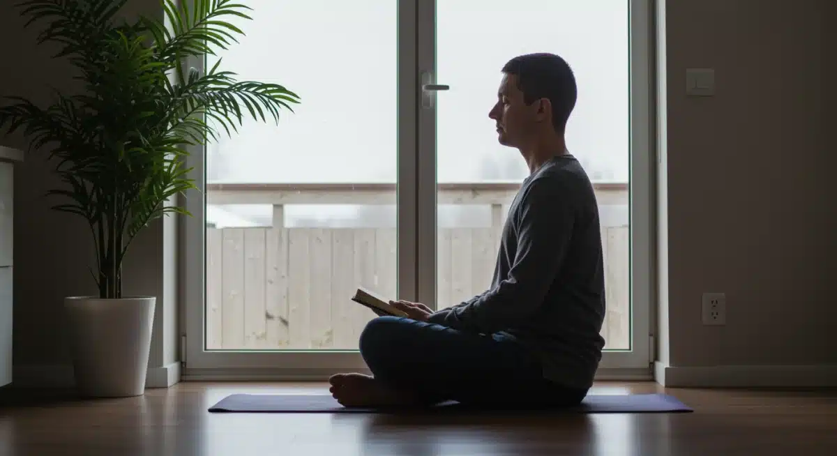 Person practicing mindful self-reflection and journaling for increased self-awareness.