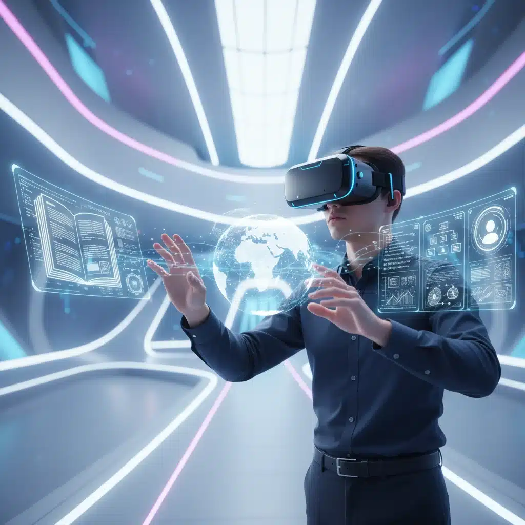 Individual learning in a virtual reality environment, showcasing continuous skill development and adaptive learning.