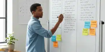 Detailed 3-month habit formation plan on a whiteboard for personal growth in 2026