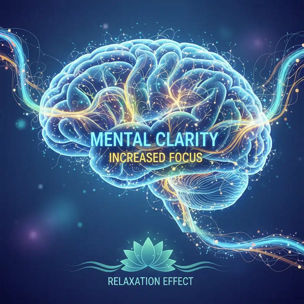 Brain infographic showing improved cognitive function