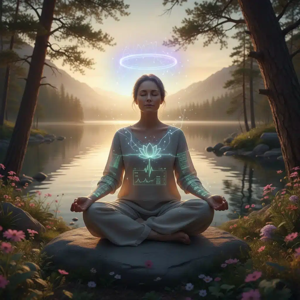 Persona meditando en un entorno natural, representando la aplicación de técnicas neurocientíficas para el bienestar mental