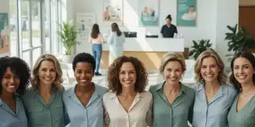 Mujeres diversas sonriendo juntas, simbolizando la importancia del cribado y la salud mamaria